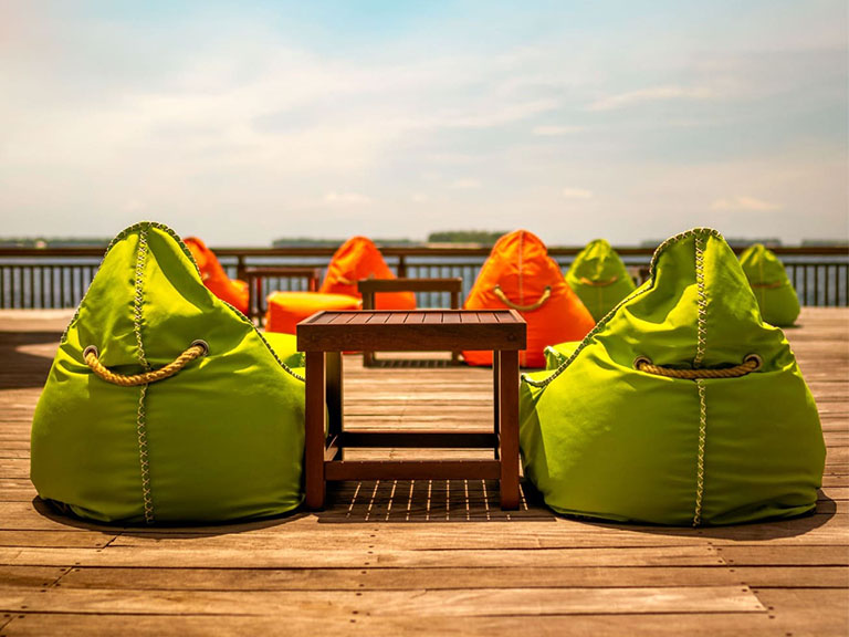 Pulau Sepa - Beanbag Beach view